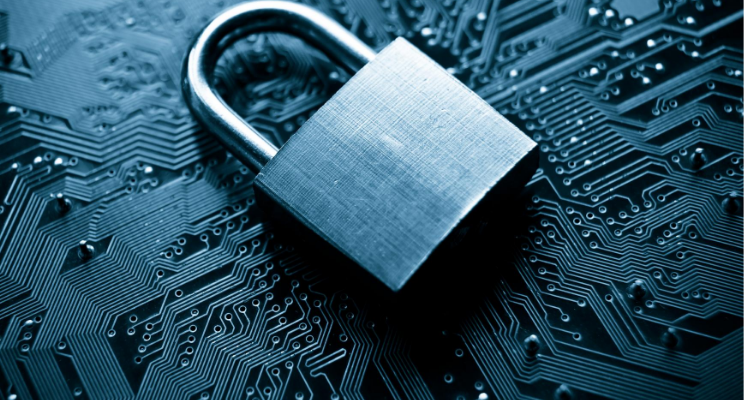 A padlock
